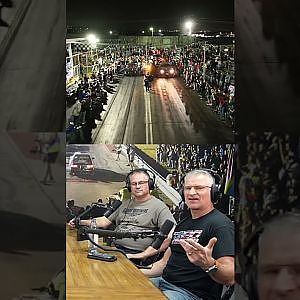 Spectators stand ON the dragstrip.. in FRONT of the cars.. #1320video #yellobelly