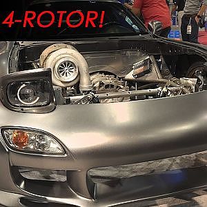 Rob Dahm's AWD 4-ROTOR RX-7 | SEMA - YouTube